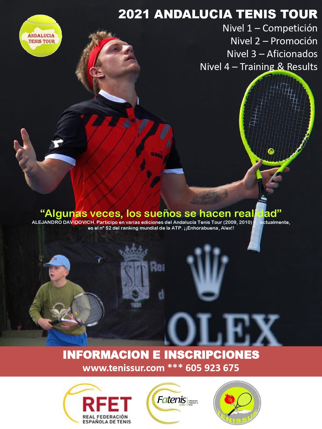 2021 ANDALUCIA TENIS TOUR. CARTEL OFICIAL